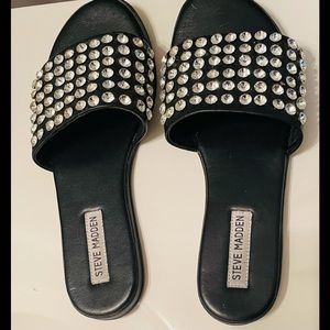 Slide into Rhinestone sandal from Steve Madden